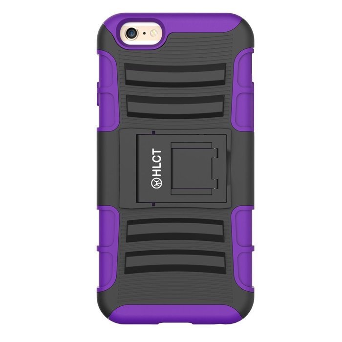 iPhone 6s Case, HLCT Rugged Shock Proof Dual-Layer Case with Built-In Kickstand for iPhone 6s / 6 4.7 Inch (Blue) N32