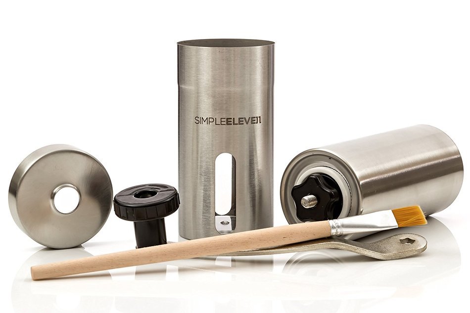 Premium Manual Coffee Grinder | High Quality Adjustable Ceramic Burr | Professional Stainless Steel | Hand Crank... N7