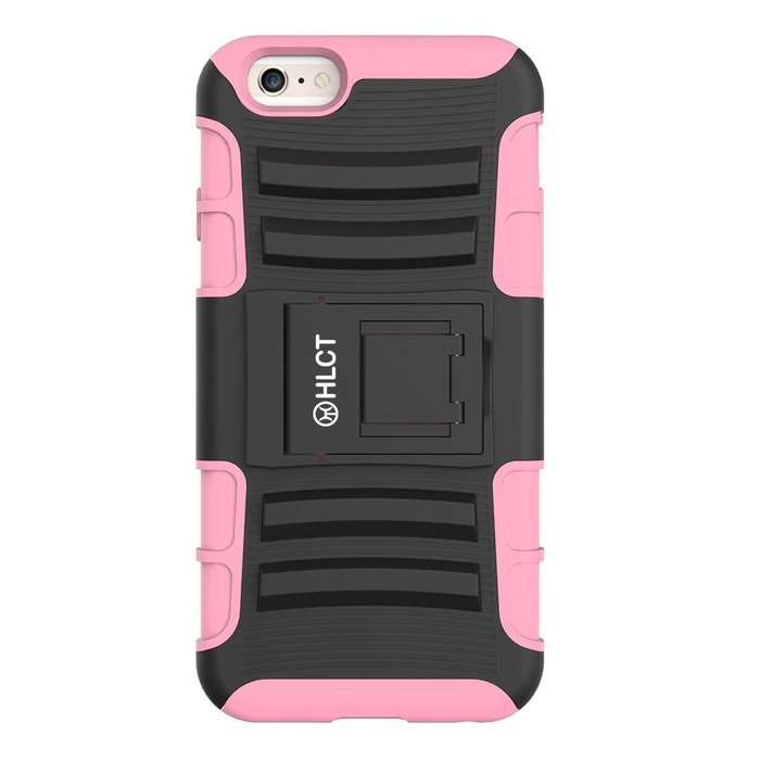 iPhone 6s Case, HLCT Rugged Shock Proof Dual-Layer Case with Built-In Kickstand for iPhone 6s / 6 4.7 Inch (Blue) N34