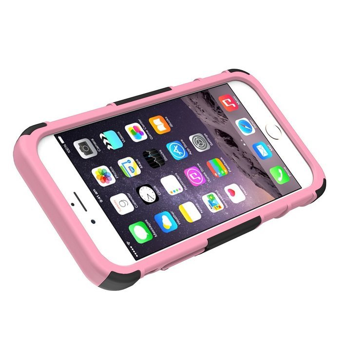 iPhone 6s Case, HLCT Rugged Shock Proof Dual-Layer Case with Built-In Kickstand for iPhone 6s / 6 4.7 Inch (Blue) N35