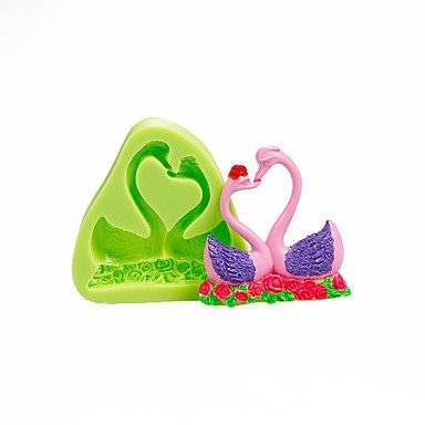 Y&XL&H Lovers Swan Silicone Mold for Chocolate Polymer Clay Candy Making Sugarcraft Tools Cake Decorations Mould N3