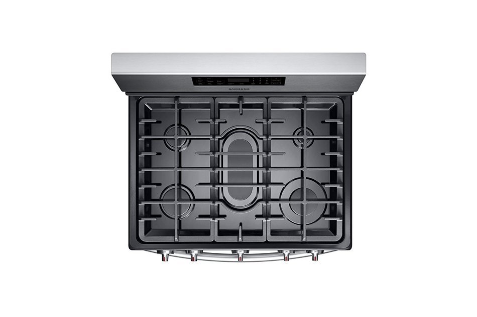 Samsung NX58F5500SS Stainless Steel Freestanding Gas Range, 5.8 Cubic Feet