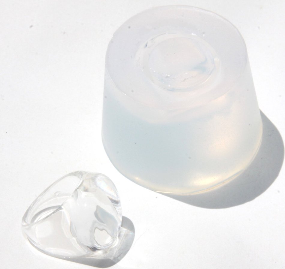 Clear handmade Silicone Mold for Ring size 6 ,7, 7.75 . (78) N4