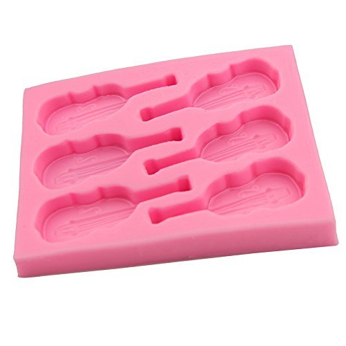 Let'S Diy 3D Violin Styling Silicone Mold Fondant Chocolate Soap Sugar Craft Mould Cake Decoration Bakeware N2