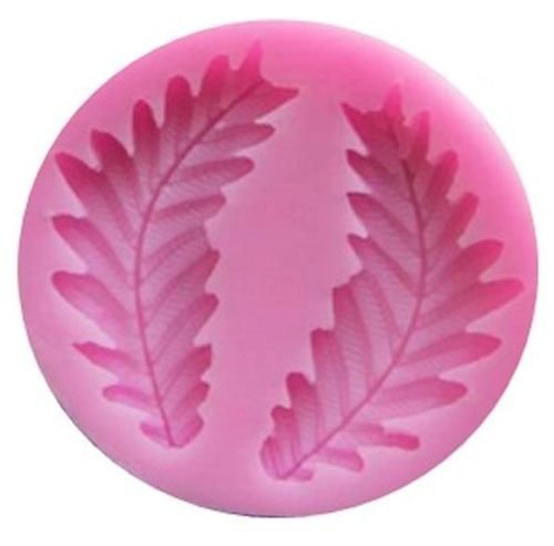 1Pcs 3D Fern Leaf Silicone Mold Ferm Leaf 2 Cav Silicone Mold for Fondant, Gum Paste, Chocolate, Crafts 2.8" x... N2