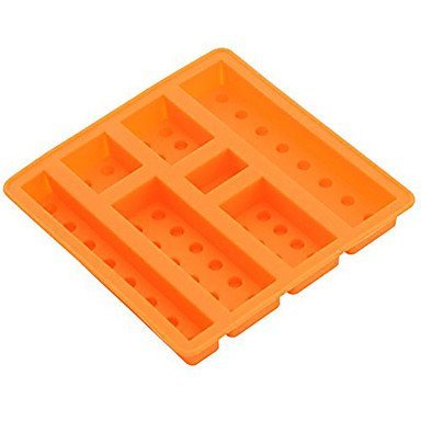 Y&XL&H Square Sharped Silicone Ice Mold Building Blocks Ice Tray Chocolate Mould (Random Color) N4
