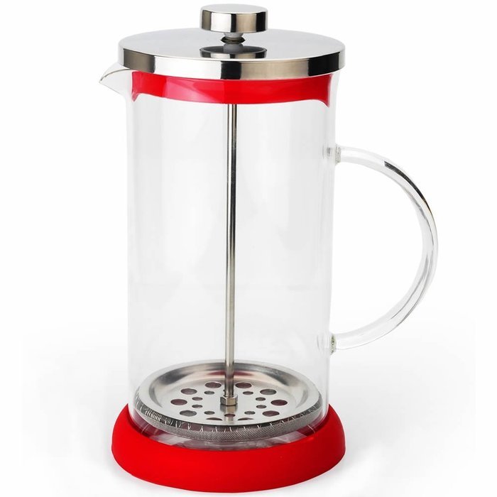 Teabloom French Tea Press 34 oz., All Glass Body Tea and Coffee Press, Stainless Steel Filter Press, Removable... N6