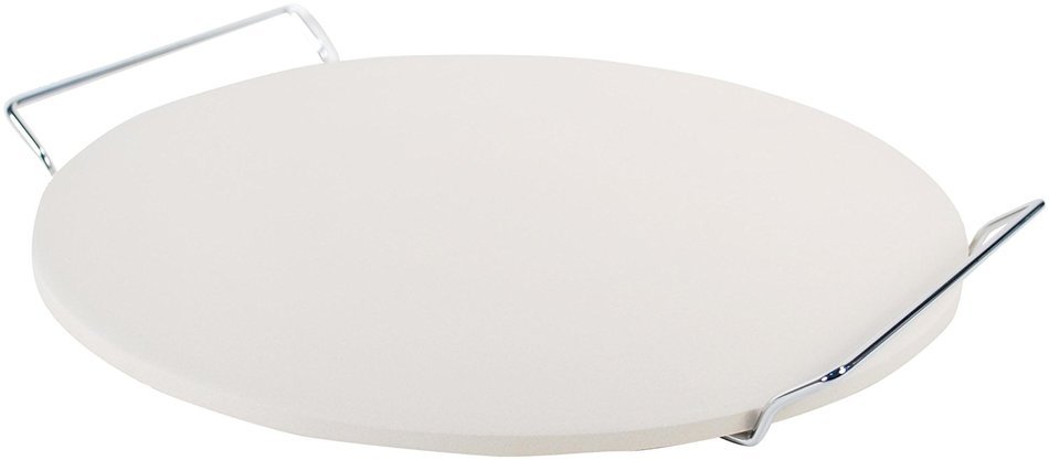 Cook Pro 210 15-Inch Ceramic Pizza Stone With Chrome Rack