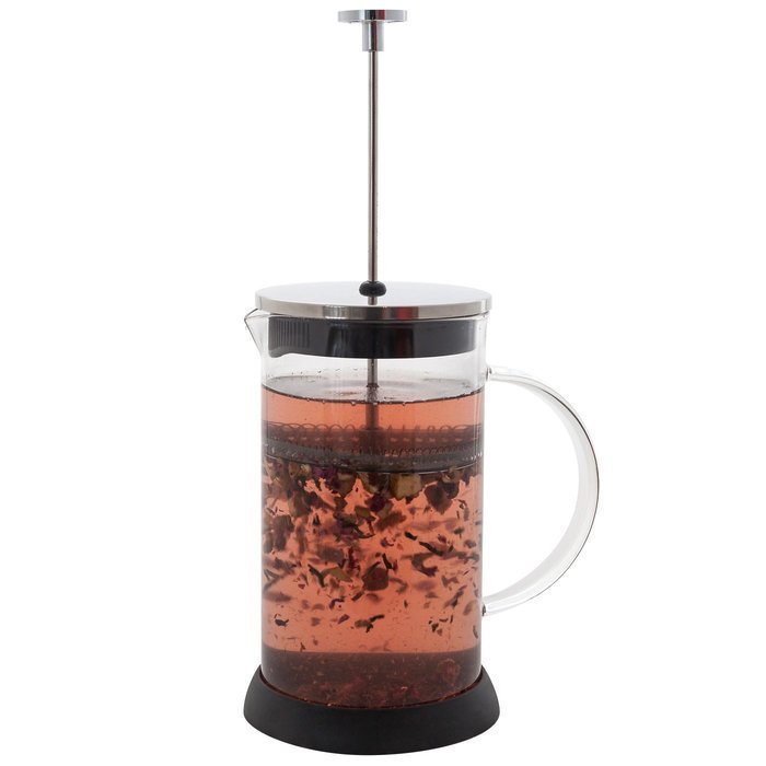 Teabloom French Tea Press 34 oz., All Glass Body Tea and Coffee Press, Stainless Steel Filter Press, Removable... N7