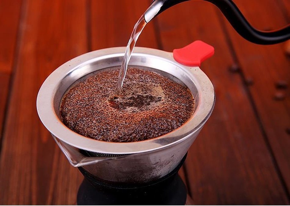 Diguo Pour Over Coffee Maker with Stainless Steel Permanent Filter Glass Coffee Maker Drip Pot (300ml/14oz/1-3... N6