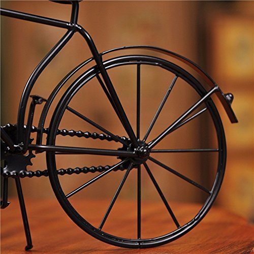 Iron bicycle desktop clock cinnamon and black color mute home decoration vintage table clock horloge frozen N4