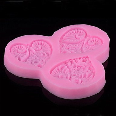 Y&XL&H Fashion DIY Eco-Friendly Silicone Heart Style Cake Decoration Tools Barware Kitchen