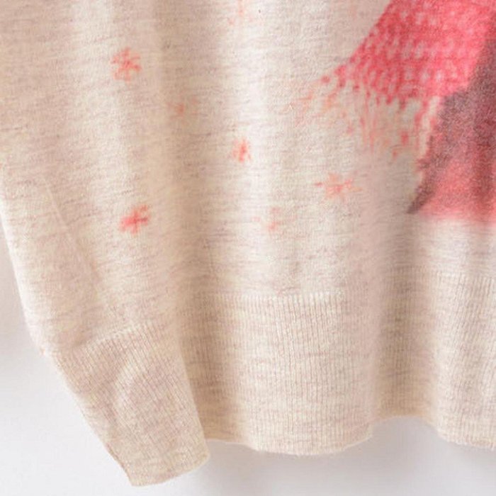 Knit Sweater,Morecome Womens Christmas Batwing Long Sleeve Loose Knitwear Tops (D) N24