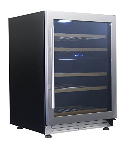 Avanti WCF43S3SD 23.5 Wine Cooler with 43 Bottle Capacity, in Black on Stainless