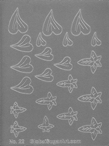 Crystal Flowers Heart Leaf & Ivy Gelatin Veining Sheet by Chef Alan Tetreault
