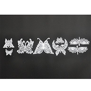 Sher FOUR-C Silicone Embossing Mat Butterfly Lace Mold,Baking Pad Lace Mat Decorating Tools Color Pink N5