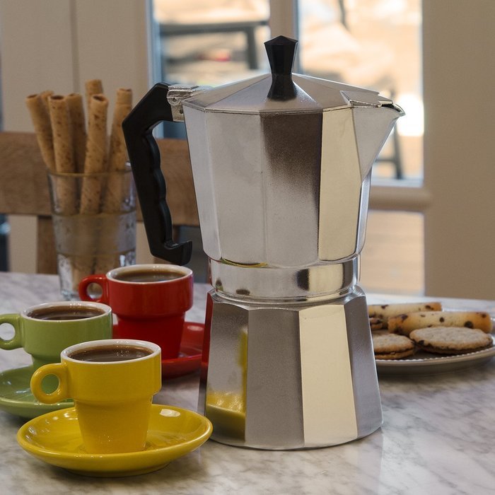 Primula 12-Cup Aluminum Stovetop Espresso Maker N27
