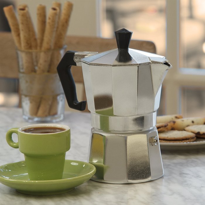 Primula 12-Cup Aluminum Stovetop Espresso Maker N29