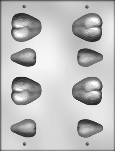 CK Products 1-3/4-Inch and 1-5/8-Inch 3-D Strawberry Chocolate Mold