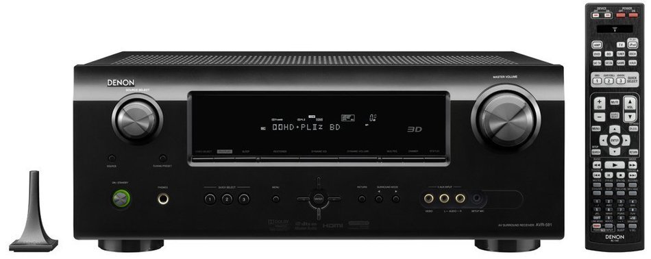 Denon AVR-591 5.1 Channel Home Theater Receiver with HDMI 1.4a (Black) (Discontinued by Manufacturer) N2