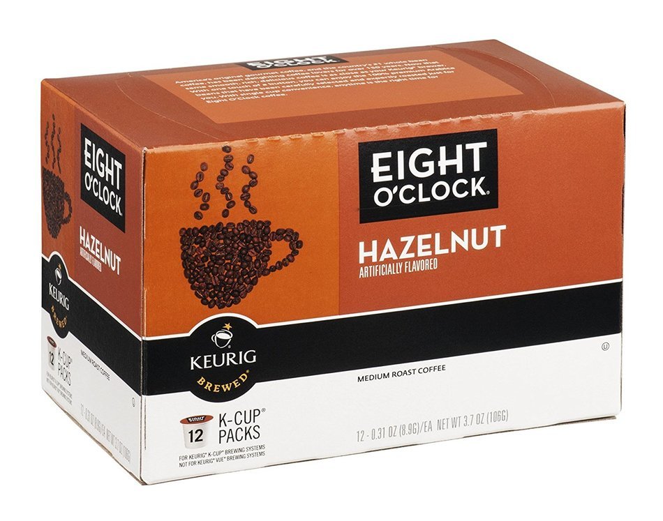 Eight O'Clock Coffee -K cups 12ct - Hazelnut - (Pack of 3) N2