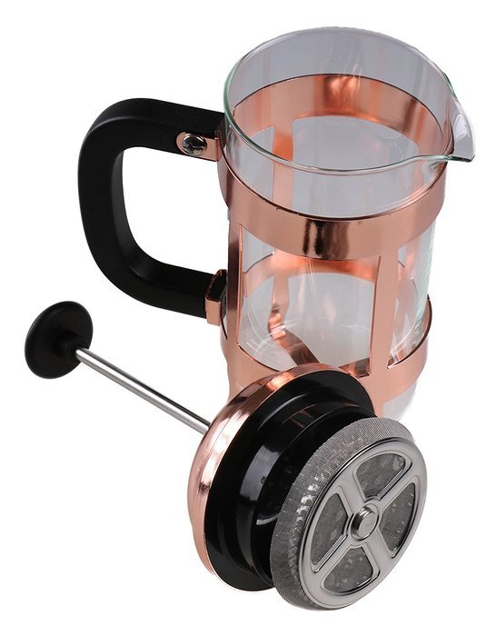 Gourmet Single Serve Shiny Copper French Press Coffee Brewer N3