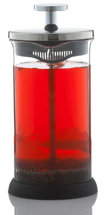 GROSCHE LISBON French press coffee and tea press, 350 ml 11.8 oz fl. oz capacity, Glass body with SS filter press... N4