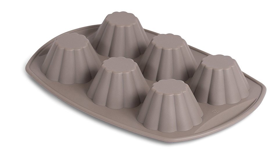 Internet&rsquo;s Best Silicone Decorative Cake Mold | 6 Cup | Cupcake Tray | Cake Baking Mold | BPA Free | Dishwasher... N3