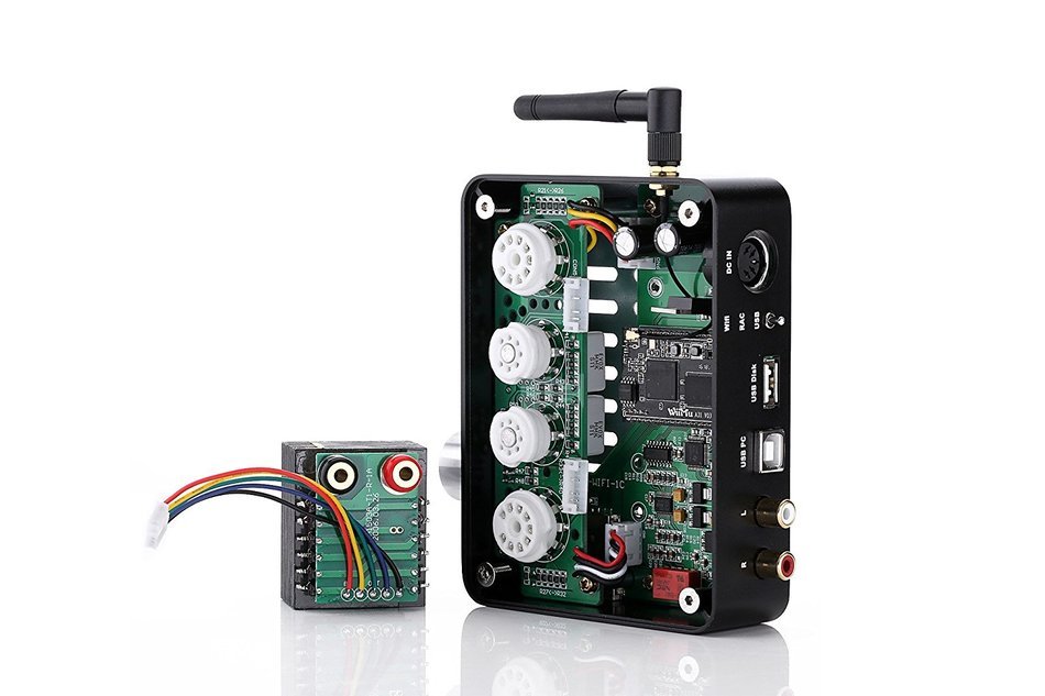 APPJ PA1601A WIFI USB PC/U-disk /SD Card/AUX Input tube amplifier (Silver) N4