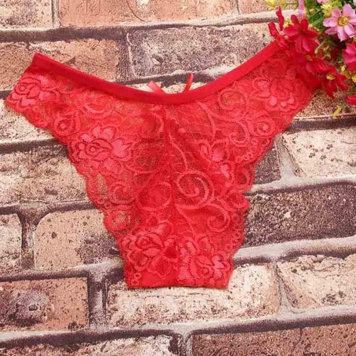 Underswear Laimeng Women Sexy Lace Briefs Panties Thongs G String Lingerie Underwear Purple 4180
