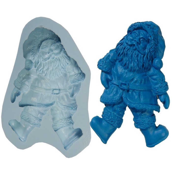 O. K Silicone Molds Silicone santa claus cake decorating fondant gumpaste supply M4766