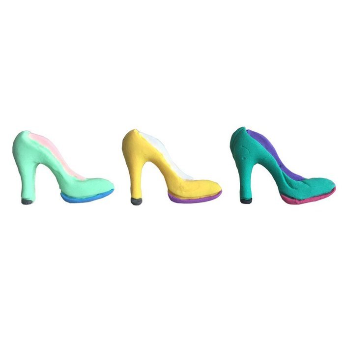 FLY DIY Baking Tools 3D High-Heeled Shoes Shaped Silicone Cake Mold,Pink N3