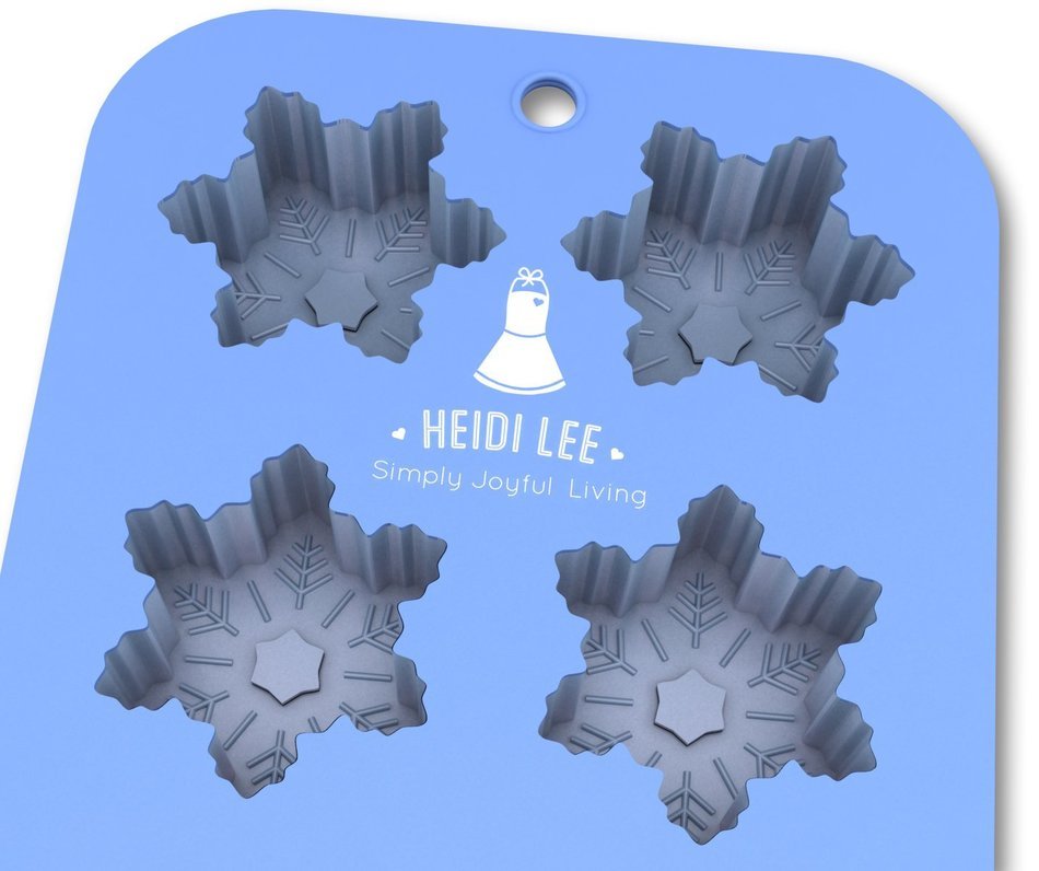 Silicone Snowflake Mold: Non-Stick Baking, Chocolate, Ice, Muffins & Soap⎟Oven-Microwave-Freezer-Dishwasher Safe... N3