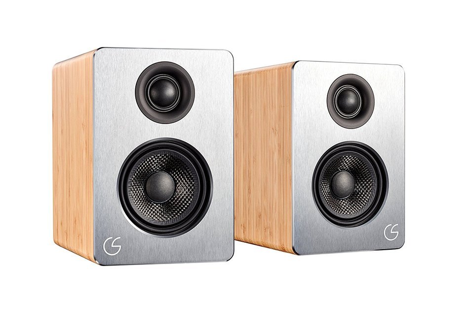 Celsus Sound SP-One bookshelf speaker with premium bamboo cabinet and carbon fiber speaker N3