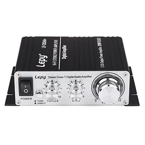 Lepy LP-2024A+ Hi-Fi Audio Amplifier Stereo Power Amplifier Car Amplifier with Power Supply, 3A Power by Lepy N2