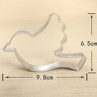 Y&XL&H Spring Theme Flying Bird Shape Cookie Cutters Fuirt Cut Moulds Stainless Steel
