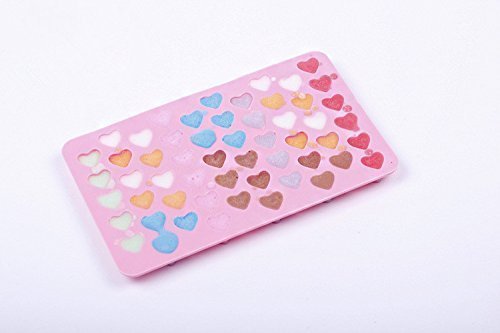 Ninewell 55-Cavity Love Heart Silicone Cake Soap Decoration Mold N6