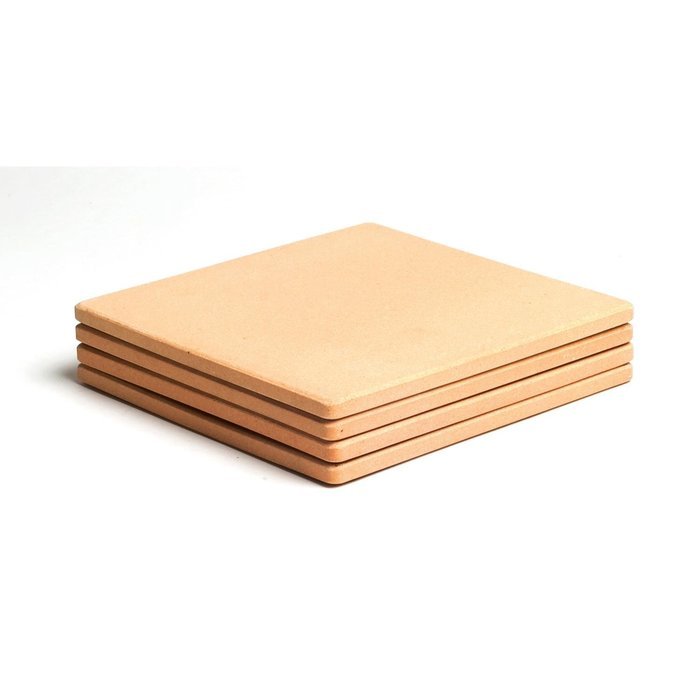 Pizzacraft Square Mini Pizza Stone Tile (Set of 4) N3