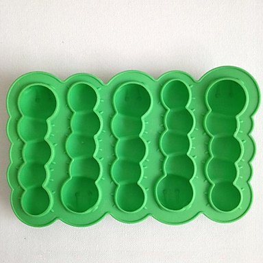 Y&XL&H Caterpillars Ice Mould Silicone Ice Cubes Tray Pudding Jelly Mold (Random Color) N3