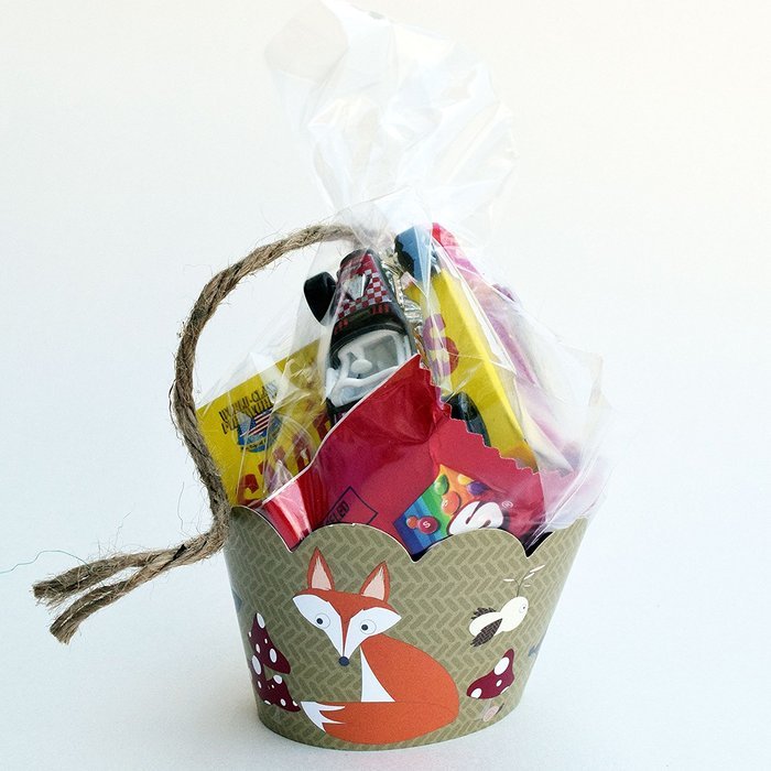 Woodland Animal Cupcake Wrappers, Red and White Polka Dot, Camping Theme, Confetti Couture Party Supplies, 36 N2