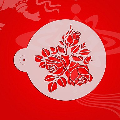 Y&XL&H Heart Cake Stencil Cake Decorating Tools Cake,Coffee Cupcake Stencil Template Mold ,Paint Stencils for...