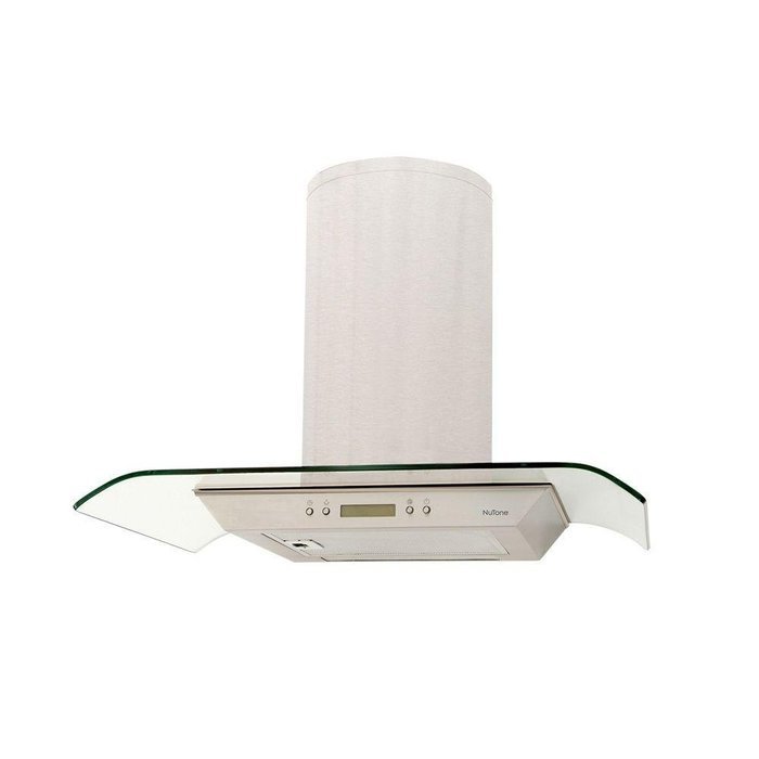 NuTone NS5430SS 350 CFM Wall Mount Chimney Style Range Hood, 29-1/2", Stainless Steel