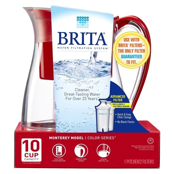 Brita Monterey Water Filtration System, Charcol (plus 2 filters) N4