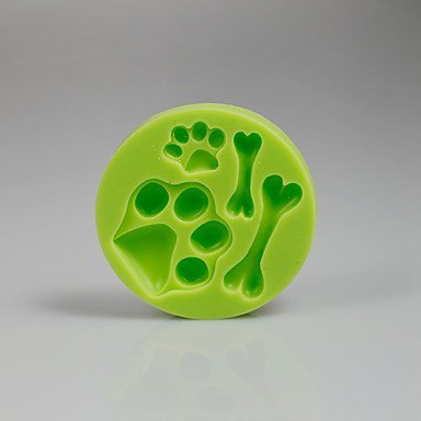 Y&XL&H Dog Paws Bones Silicone Molds Fondant Cake Decoration Sugarcraft Tools Polymer Clay Fimo Chocolate Candy... N3