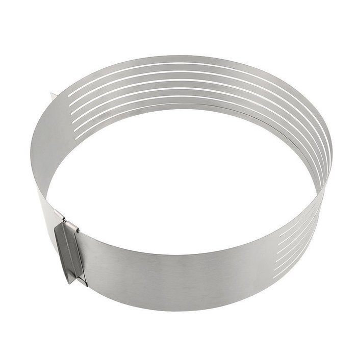 Stainless Adjustable 6" - 8" Layer Cutting Slicing Mousse Cake Ring Mould Bakeware Tool N3