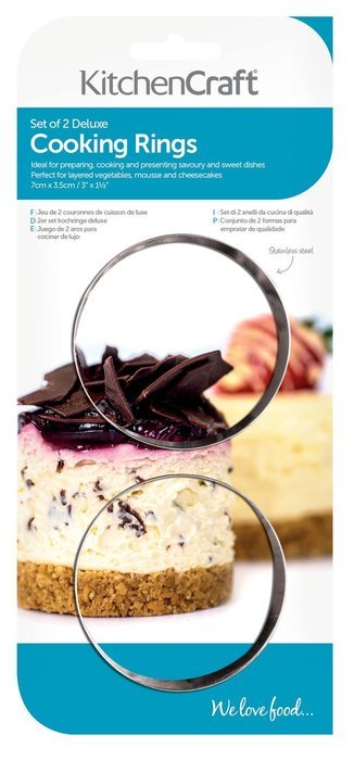 Kitchen Craft Stainless Steel Cooking Rings , Set of 2 N2