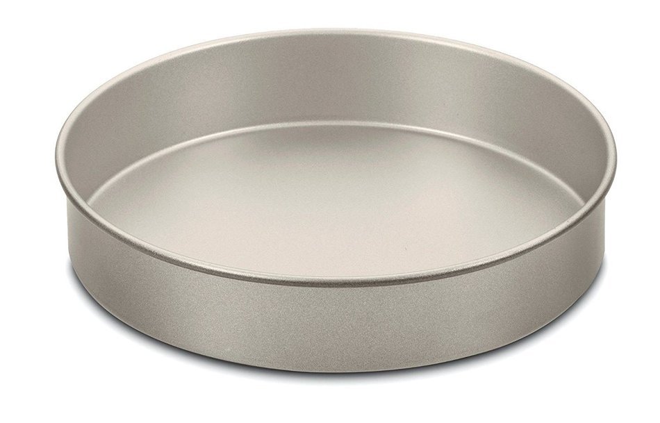 New Cuisinart AMB-9RCKCH Non-Stick 9in Round Cake Pan-Champagne