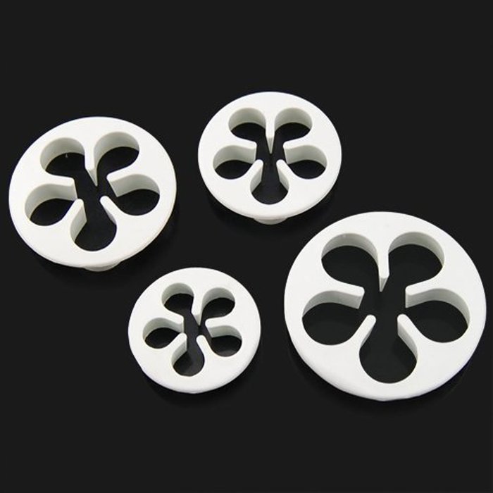 Outop Fondant Cake Cutter Mold Decorating Plunger Sugarcraft Snowflake Cutter Tools Set Pack of 3pcs N13