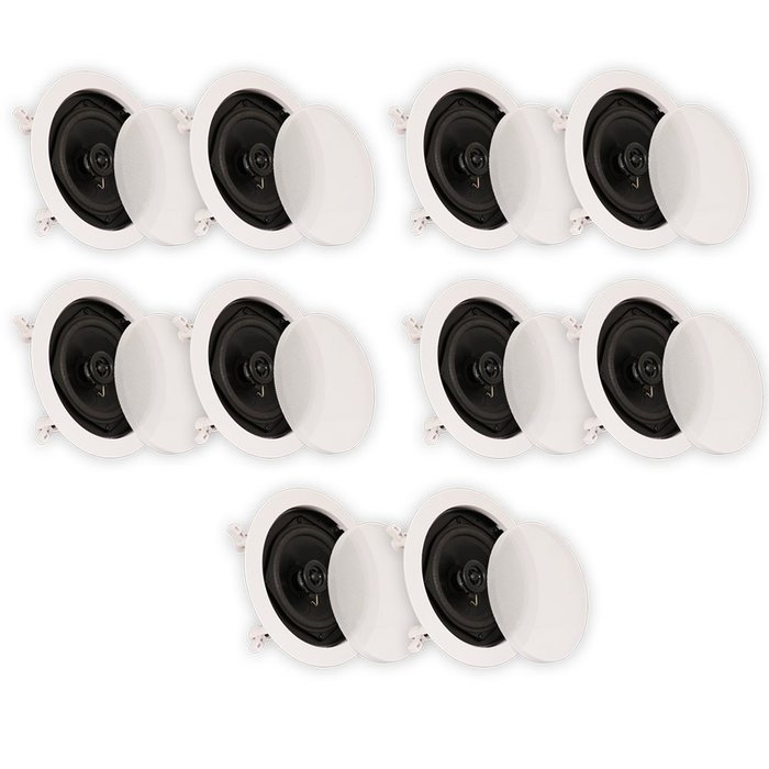 Theater Solutions CS5C In Ceiling Speakers Surround Sound Home Theater 5 Pair Pack 5CS5C