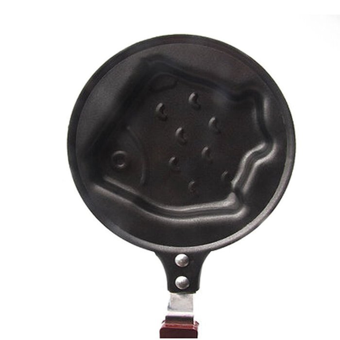 Lovely Fish Mini Poached Egg Pan Nonstick Iron Cookware Cake/Pie Pan(4.75.5'') N2